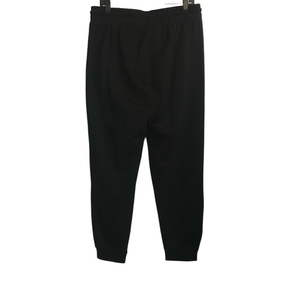 New H&M Black Minimalist Regular Fit Drawstring Joggers with pockets size L NWT - Picture 4 of 14